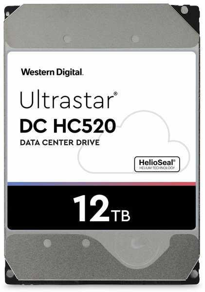 Poza cu Drive server HDD Western Digital Ultrastar DC HC520 (He12) HUH721212ALN600 (12 TB 3.5 Inch SATA III)