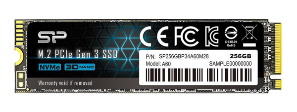 Poza cu Drive Silicon Power Ace A60 SP256GBP34A60M28 (256 GB, M.2, PCIe Gen3x4)