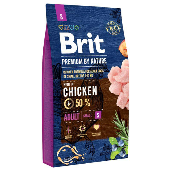 Poza cu Feed Brit Premium By Nature Adult S (8 kg)