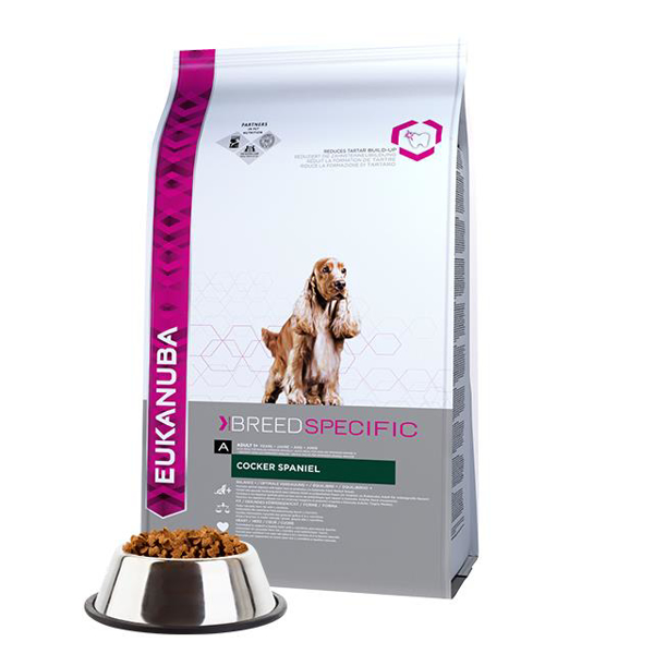 Poza cu Feed EUKANUBA Dog Dry Breed Specific All Cocker Spaniel (7,50 kg)