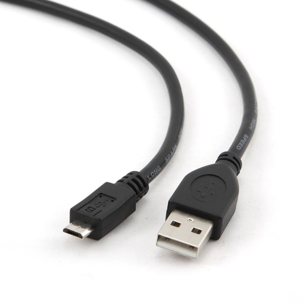 Poza cu Cablu GEMBIRD CCP-MUSB2-AMBM-6 (USB M - Micro USB M 1,8m black color)