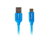 Poza cu Cablu Lanberg Premium QC 3.0 CA-USBO-22CU-0018-BL (USB 2.0 type A M - USB 2.0 typu C M 1,8m blue color)
