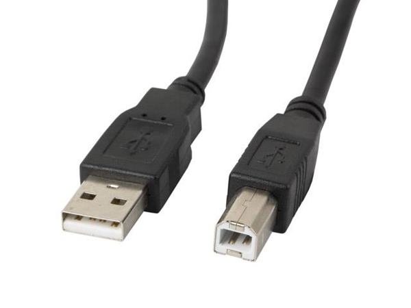 Poza cu Cablu Lanberg CA-USBA-11CC-0030-BK (USB 2.0 type A M - USB 2.0 type B M 3m black color)