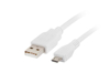 Poza cu Cablu Lanberg CA-USBM-10CC-0018-W (USB 2.0 M - Micro USB M 1,8m white color)
