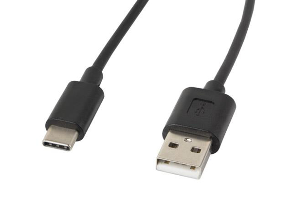 Poza cu Cablu Lanberg CA-USBO-10CC-0018-BK (USB 2.0 type A M - USB 2.0, USB type C M 1,8m black color)