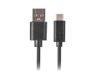 Poza cu Cablu Lanberg CA-USBO-10CU-0005-BK (USB 2.0 type A - USB 2.0 typu C 0,50m black color)