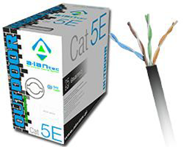 Poza cu A-LAN KIU5OUTS305 networking Cablu 305 m Cat5e U/UTP (UTP) Black