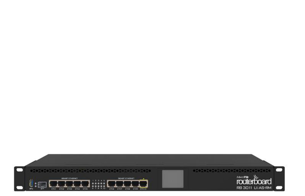 Poza cu Router MikroTik RB3011UiAS-RM (xDSL (cable connector LAN), Not applicable)