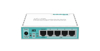 Poza cu Mikrotik RB750GR3 wired router Gigabit Ethernet Turquoise,White