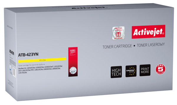 Poza cu Toner compatibil Activejet ATB-423YN (replacement Brother TN-423Y Supreme 4 000 pages yellow)