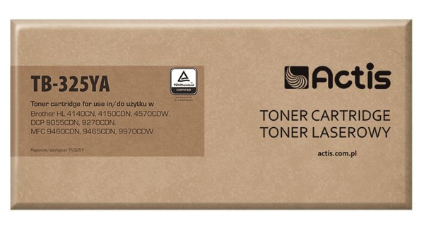 Poza cu Toner compatibil ACTIS TB-325YA (replacement Brother TN-325Y Supreme 3 500 pages yellow)