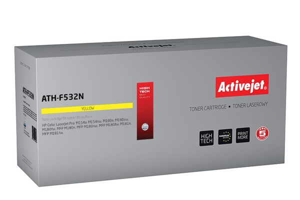 Poza cu Toner compatibil Activejet ATH-F532N (replacement HP 205A CF532A Supreme 900 pages yellow)