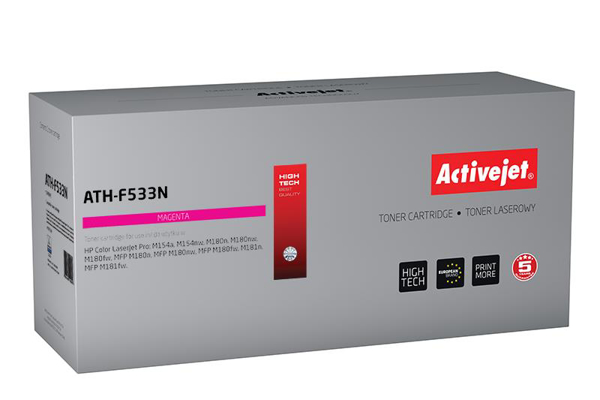 Poza cu Toner compatibil Activejet ATH-F533N (replacement HP 205A CF533A Supreme 900 pages Magenta)
