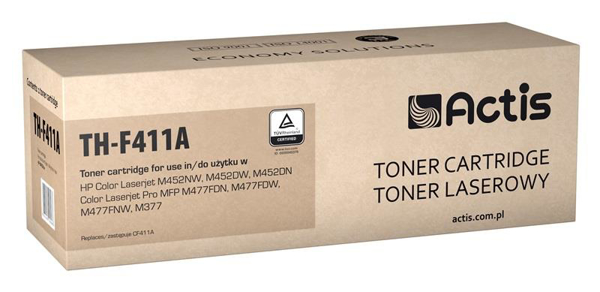 Poza cu Toner compatibil ACTIS TH-F411A (replacement HP 410A CF411A Standard 2 300 pages blue)
