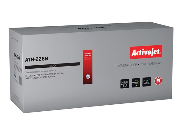 Poza cu Toner compatibil Activejet ATH-226N (replacement HP 226A CF226A Supreme 3 100 pages black)
