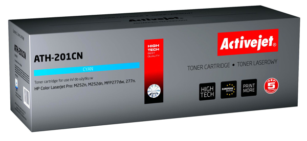 Poza cu Toner compatibil Activejet ATH-201CN (replacement HP 201A CF401A Supreme 1 400 pages blue)