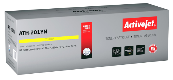 Poza cu Toner compatibil Activejet ATH-201YN (replacement HP 201A CF402A Supreme 1 400 pages yellow)