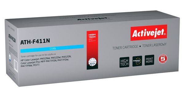 Poza cu Toner compatibil Activejet ATH-F411N (replacement HP 411A CF411A Supreme 2 300 pages blue)