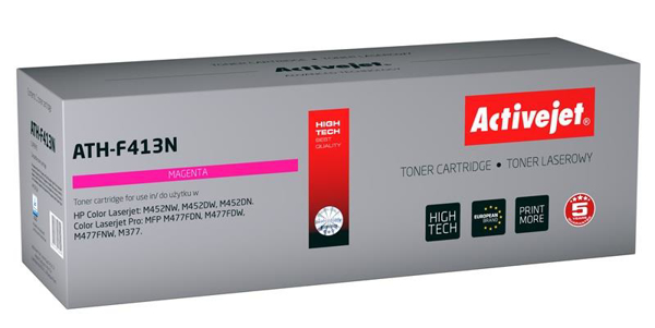 Poza cu Toner compatibil Activejet ATH-F413N (replacement HP 410A CF413A Supreme 2 300 pages Magenta)