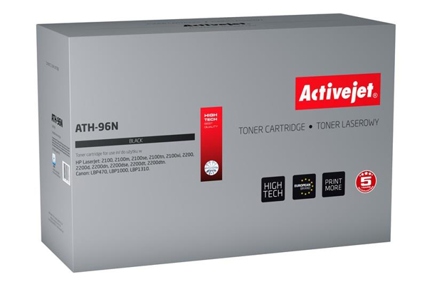 Poza cu Toner compatibil Activejet ATH-96N (replacement Canon, HP 96A EP-32 C4096A Supreme 5 700 pages black)