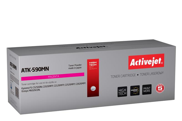 Poza cu Toner compatibil Activejet ATK-590M (replacement Kyocera TK-590M Supreme 5 000 pages Magenta)