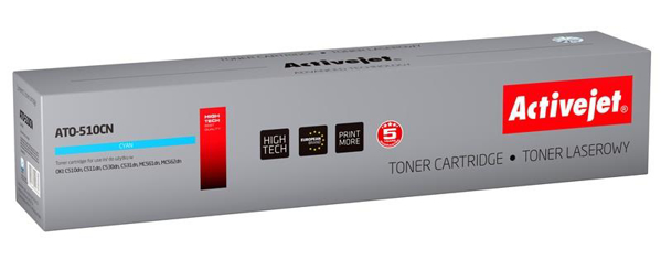 Poza cu Toner compatibil Activejet ATO-510CN (replacement OKI 44469724 Supreme 5 000 pages blue)