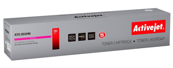 Poza cu Toner compatibil Activejet ATO-301MN (replacement OKI 44973534 Supreme 1 500 pages Magenta)