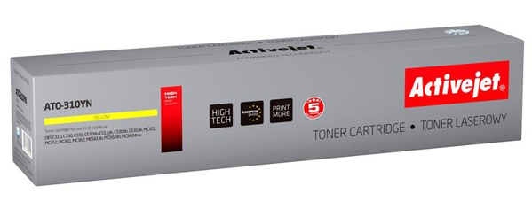 Poza cu Toner compatibil Activejet ATO-310YN (replacement OKI 44469704 Supreme 2 000 pages yellow)