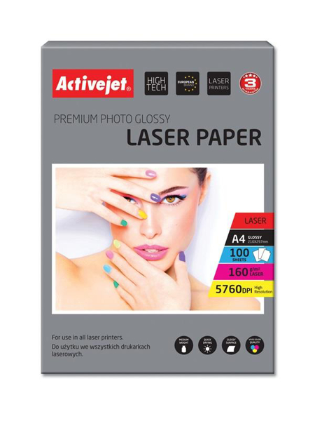Poza cu Activejet AP4-160G100L photo paper for laser printers