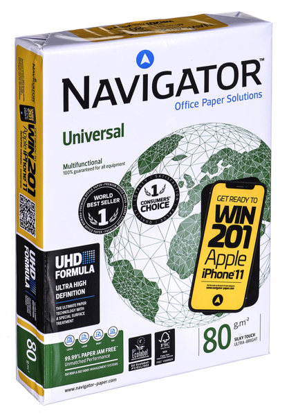 Poza cu Paper Xero Igepa Premium Navigator Universal 8247A80 (A4, 80g/m2, 500 pcs)