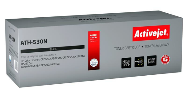 Poza cu Activejet ATH-530N Toner compatibil for HP CC530A. Canon CRG-718B