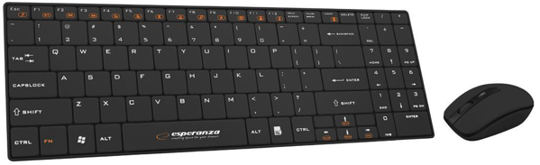 Poza cu Esperanza EK122K Mouse si tastatura RF Wireless QWERTY Black