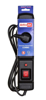 Poza cu Activejet COMBO 3GN 3M black power strip with cord