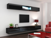 Poza cu Cama Living room cabinet set VIGO 12 black/black gloss