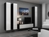 Poza cu Cama Living room cabinet set VIGO 14 black/white gloss