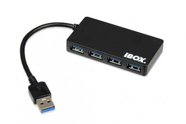 Poza cu iBox IUH3F56 interface hub USB 3.0 (3.1 Gen 1) Type-A 5000 Mbit/s Black