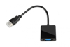 Poza cu iBox IAHV01 video cable adapter HDMI Type A (Standard) VGA (D-Sub) Black