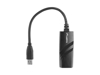 Poza cu Lanberg NC-1000-01 cable interface/gender adapter USB-A RJ-45 Black