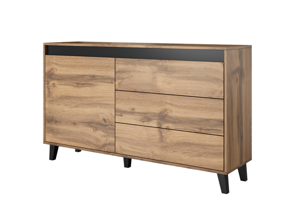 Poza cu Cama chest of drawers NORD wotan oak/antracite
