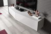 Poza cu Cama TV stand VIGO SLANT 180cm (2x90) white/white gloss