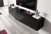 Poza cu Cama TV stand VIGO SLANT 180cm (2x90) black/black gloss