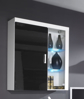 Poza cu Cama hanging display cabinet SAMBA white/black gloss