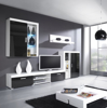 Poza cu Cama hanging display cabinet SAMBA white/black gloss
