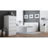 Poza cu Topeshop K2 WHITE nightstand/bedside table 2 drawer(s) White