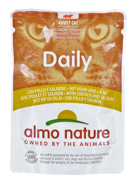 Poza cu Almo Nature Daily Chicken with salmon 70 g