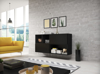 Poza cu Cama living room furniture set ROCO 15 (RO4+2xRO3+2xRO6) black/black/black