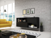 Poza cu Cama living room furniture set ROCO 16 (RO1+RO2+RO3+RO4) black/black/black