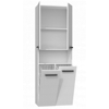 Poza cu Topeshop NEL 2K DK WHITE GLOSS bathroom storage cabinet White