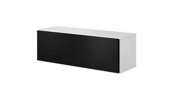 Poza cu Cama full storage cabinet ROCO RO1 112/37/39 white/white/black
