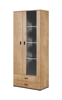 Poza cu Cama display cabinet SOHO S6 2D2S lefkas oak/black